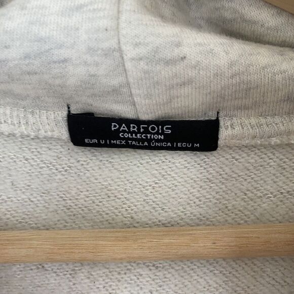 Parfois Womens Hoodie Sweatshirt Gray Size M - Picture 5 of 10